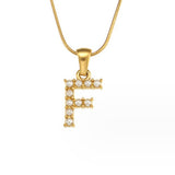 Colar Charm Pérola com Letra