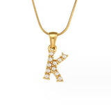 Colar Charm Pérola com Letra