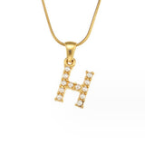 Colar Charm Pérola com Letra