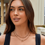 Cordelia Colar de Cristal Dourado