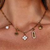 Charm Folha Trevo Cristal da Sorte