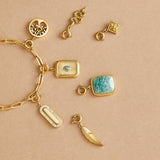 Charm Folha Trevo Ouro da Sorte