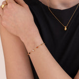 Pulseira com Contas de Pedra Lulu