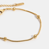Pulseira com Contas Luna em Ouro