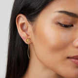 Brincos Dente-de-Leão 'Faz um Pedido' Ouro 18K