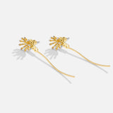 Brincos Dente-de-Leão 'Faz um Pedido' Ouro 18K
