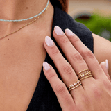 Anel Folha Dourado em Camadas Marissa