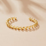 Pulseira Espiral Ouro Melinda