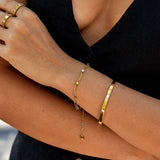 Pulseira Mia em Camadas com Cubos