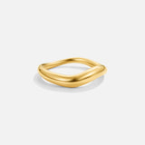 Anel Onda Ouro Mina