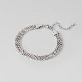 Pulseira Corrente Malha Prata Molly