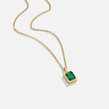 Colar Cristal Verde Místico