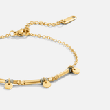 Pulseira Neri com Disco em Ouro