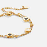 Pulseira Ónix e Pedra Branca