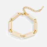 Pulseira Baguette de Opala em Ouro