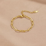 Pulseira Ouro Paperclip