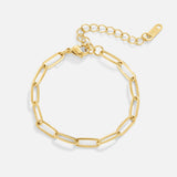 Pulseira Ouro Paperclip