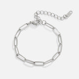 Pulseira Prata Paperclip