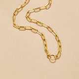 Colar Pia com Elos de Corrente e Charm
