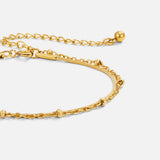 Pulseira Ouro em Camadas Pia