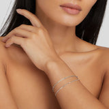 Pulseira Prata em Camadas Pia