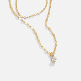 Colar Piya em Camadas com Cristal