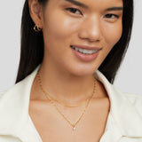 Colar Piya em Camadas com Cristal