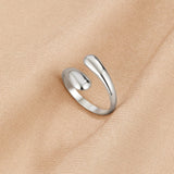 Raven Silver Wrap Ring