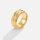 Anel Grosso Dourado Rene