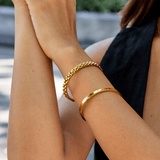 Bracelete Grosso Renee em Ouro