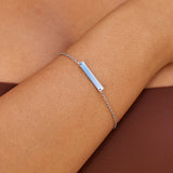 Pulseira Barra Prata Rina