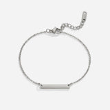 Pulseira Barra Prata Rina