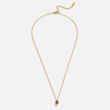 Colar com Cristal Vermelho Rubi