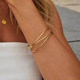Bracelete em Camadas Ouro Sabrina