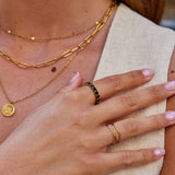 Anel de Cristal Safira 18K