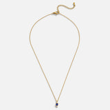 Colar Pendente Gota Safira