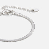 Pulseira Sarya em Corrente Cobra em Prata