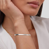 Pulseira Sarya em Corrente Cobra em Prata