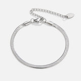 Pulseira Sarya em Corrente Cobra em Prata