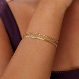 Pulseira Corrente Cobra e Contas Selene