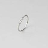 Serena Silver Crystal Ring
