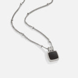 Colar Prata Lucia Pendente Preto