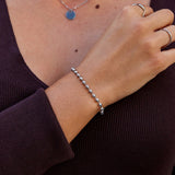 Pulseira com Contas Lulu em Prata