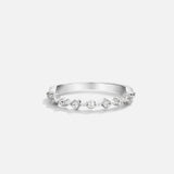 Anel de Cristal Milana Prata
