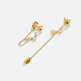 Brincos Pendente Cristal Estrela Radiante