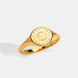Anel Ouro Solstício de Verão