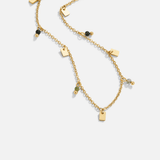 Tara Colar Dourado com Gota Quadrada