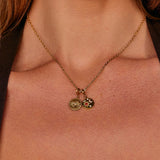 'The Truth' Charm Moeda Olho Ouro