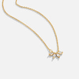 Tiffany Colar com Pendente Folha de Cristal