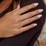 Anel de Cristal Beleza Atemporal em Ouro 18K